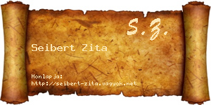 Seibert Zita névjegykártya